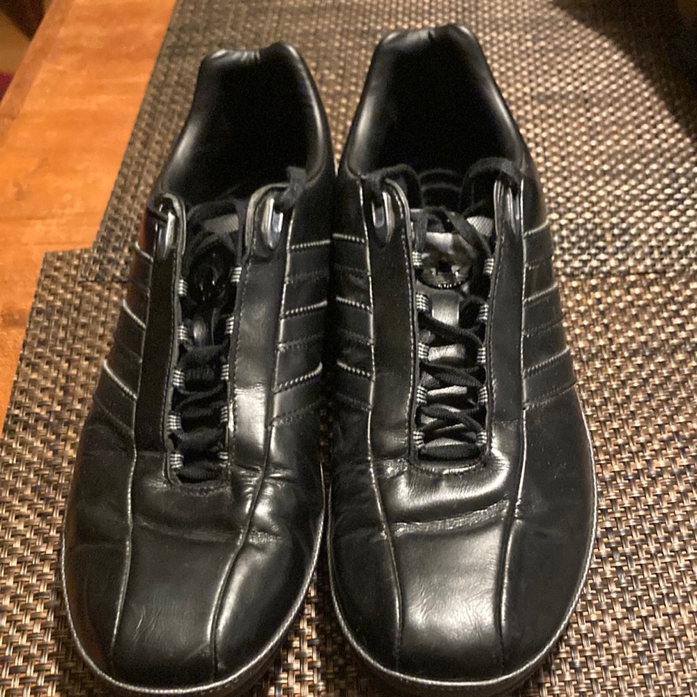 Adidas Porche Design Driving Shoes Leather Black Silver